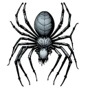 widow maker heart attack spider bit showing tattoo design idea
