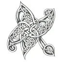 band celtic knot tattoo design idea