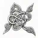 band celtic knot tattoo design idea
