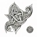 band celtic knot tattoo design idea