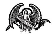 st michael arch angel with sword tattoo design idea