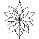 Black fine line tattoo design idea