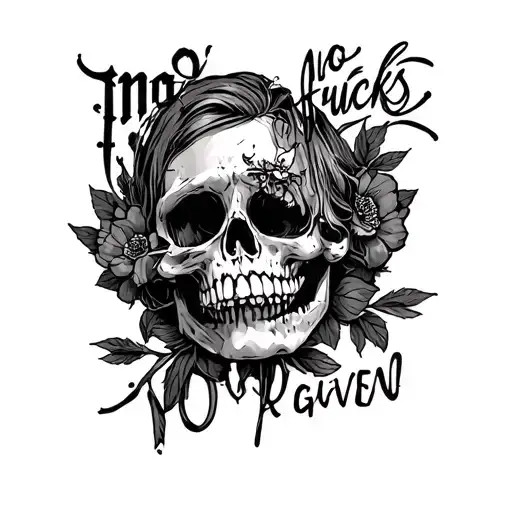 no fucks given tattoo design idea
