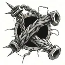 15 wrote with barb wire tattoo design idea