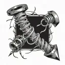 15 wrote with barb wire tattoo design idea