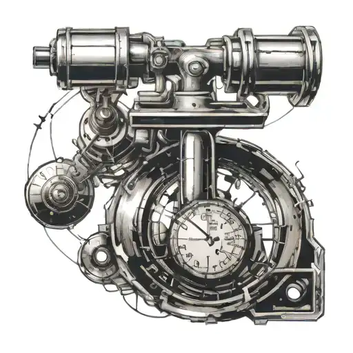 Realism physics formula tattoo design idea