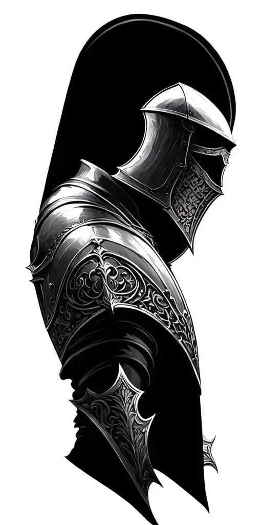 English Knight tattoo design idea