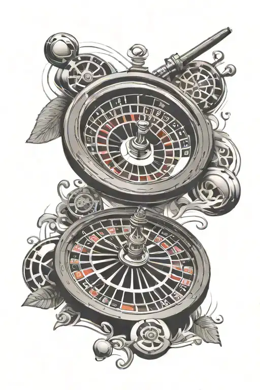 roulette tattoo design idea
