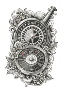 roulette tattoo design idea