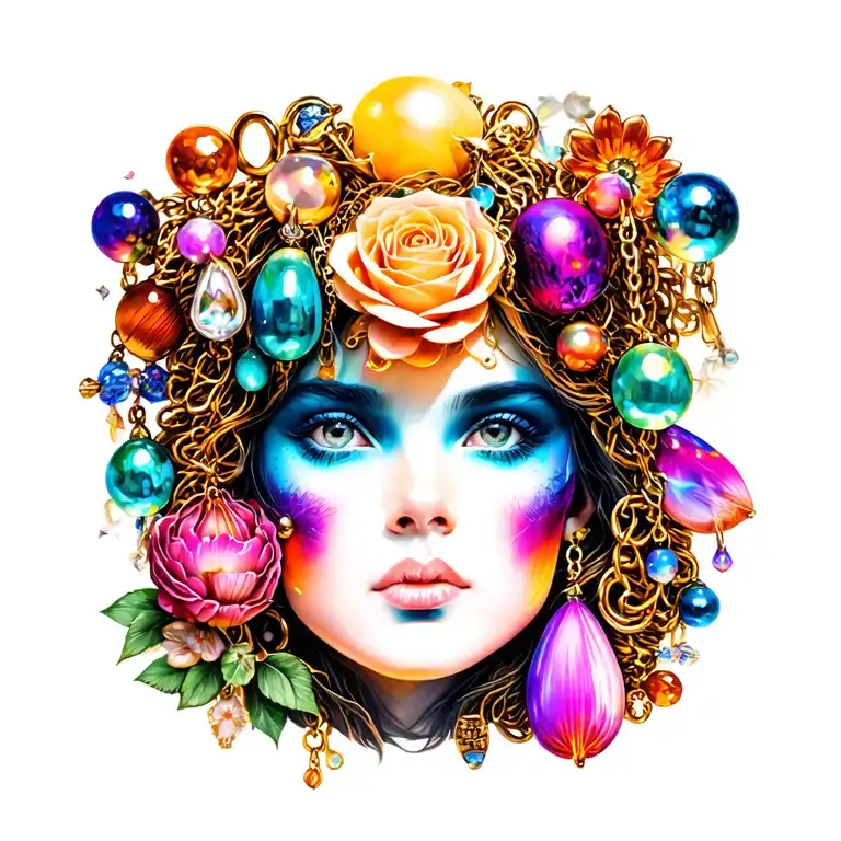 charm bracelet tattoo design idea