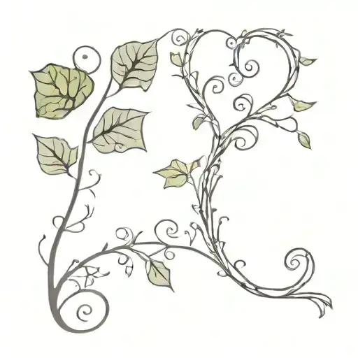 ivy and skeleton key  tattoo design idea