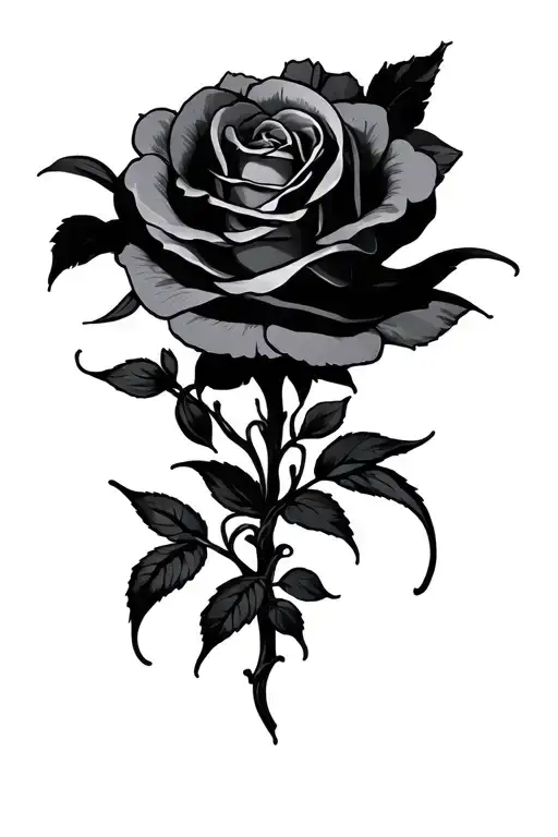 love over hate tattoo design idea