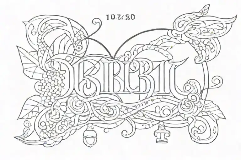 piku and Krishna name and date 18 08 2022 forever tattoo written in stylish font tattoo design idea