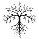 Smooth, branching lines like soft energy veins or delicate roots. Organic and calm, no shading, natural anatomical flow. tattoo design idea