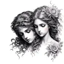 Eros And Psyche tattoo design idea