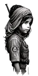 Can you make me a full sleve tattoo with the following info represented My daughter Hailey Family My time in Afghanistan tattoo design idea