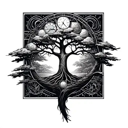 chrono trigger tree of life you will remember tattoo design idea