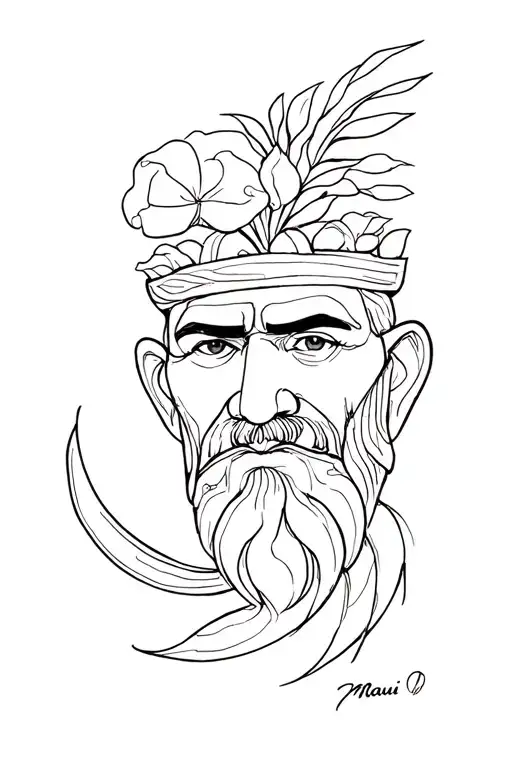 Mini Maui tattoo design idea