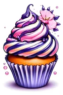 cupcake design tattoo design idea