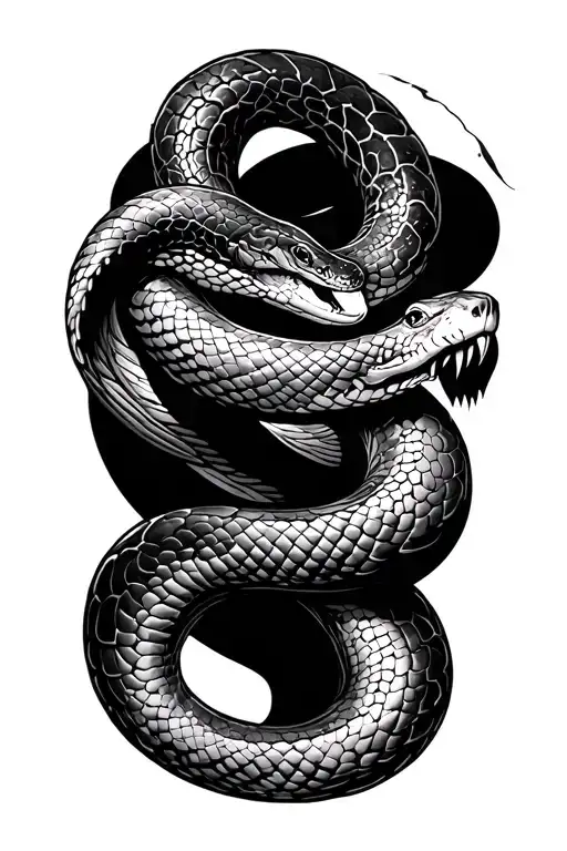 Black and grey black mamba tattoo. I want the snake to coil up my forearm starting at my wrist and  tattoo design idea