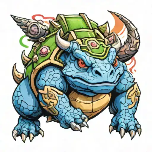 taurus fortnite 420 blastoise tattoo design idea