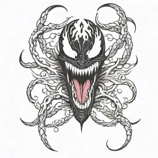 venom tattoo design idea