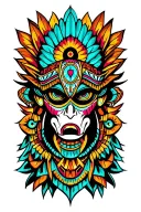 Filler azteca tribal patterns tattoo design idea