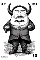 Eric Cartman as The Devil Tarot card  tattoo design idea