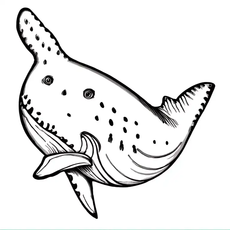 whale shark tattoo design idea