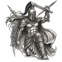 Warrior Soldier Sparta style tattoo tattoo design idea