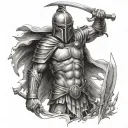 Warrior Soldier Sparta style tattoo tattoo design idea