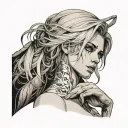 annie leonhart sexy nude tattoo design idea