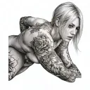 annie leonhart sexy nude tattoo design idea