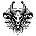 "SOLVE COAGULA" BAPHOMET tattoo design idea