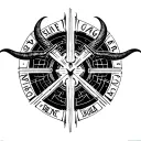 "SOLVE COAGULA" BAPHOMET tattoo design idea