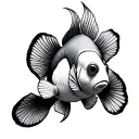 Clownfish tattoo design idea