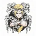 chrollo kurapika chains tattoo design idea