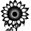 sunflower intertwined tattoo design idea
