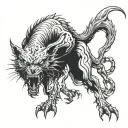 skinwalker tattoo design idea