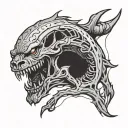 skinwalker tattoo design idea