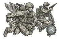 U.S. Army Jumpmaster, 82nd airborne division tattoo design idea