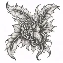 laurel wreathe tattoo design idea