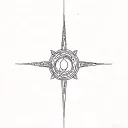 ancient greece motifs, ancient Persia motifs, disruptive, birth, mythology, continuous lines tattoo design idea