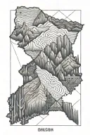 Oregon to arizona  tattoo design idea