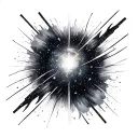 Galaxy Black And White tattoo design idea