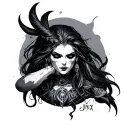 Jinx arcane tattoo design idea