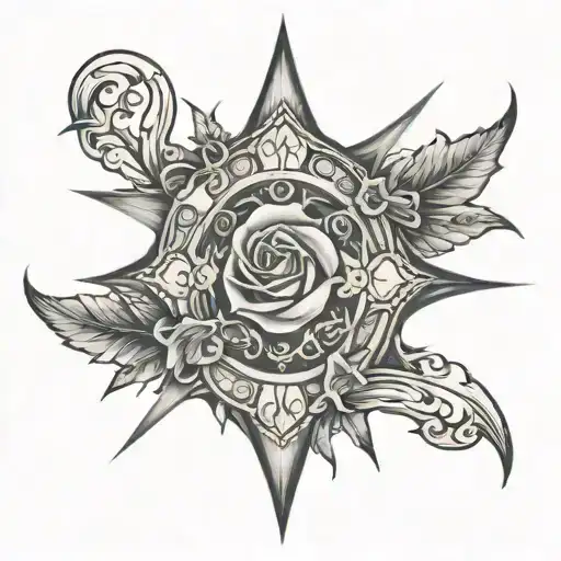 Blessed through God tattoo design idea