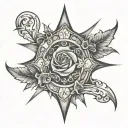 Blessed through God tattoo design idea