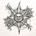 Blessed through God tattoo design idea