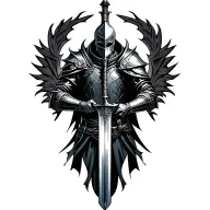 A knight from Dark Souls wielding a unique sword tattoo design idea
